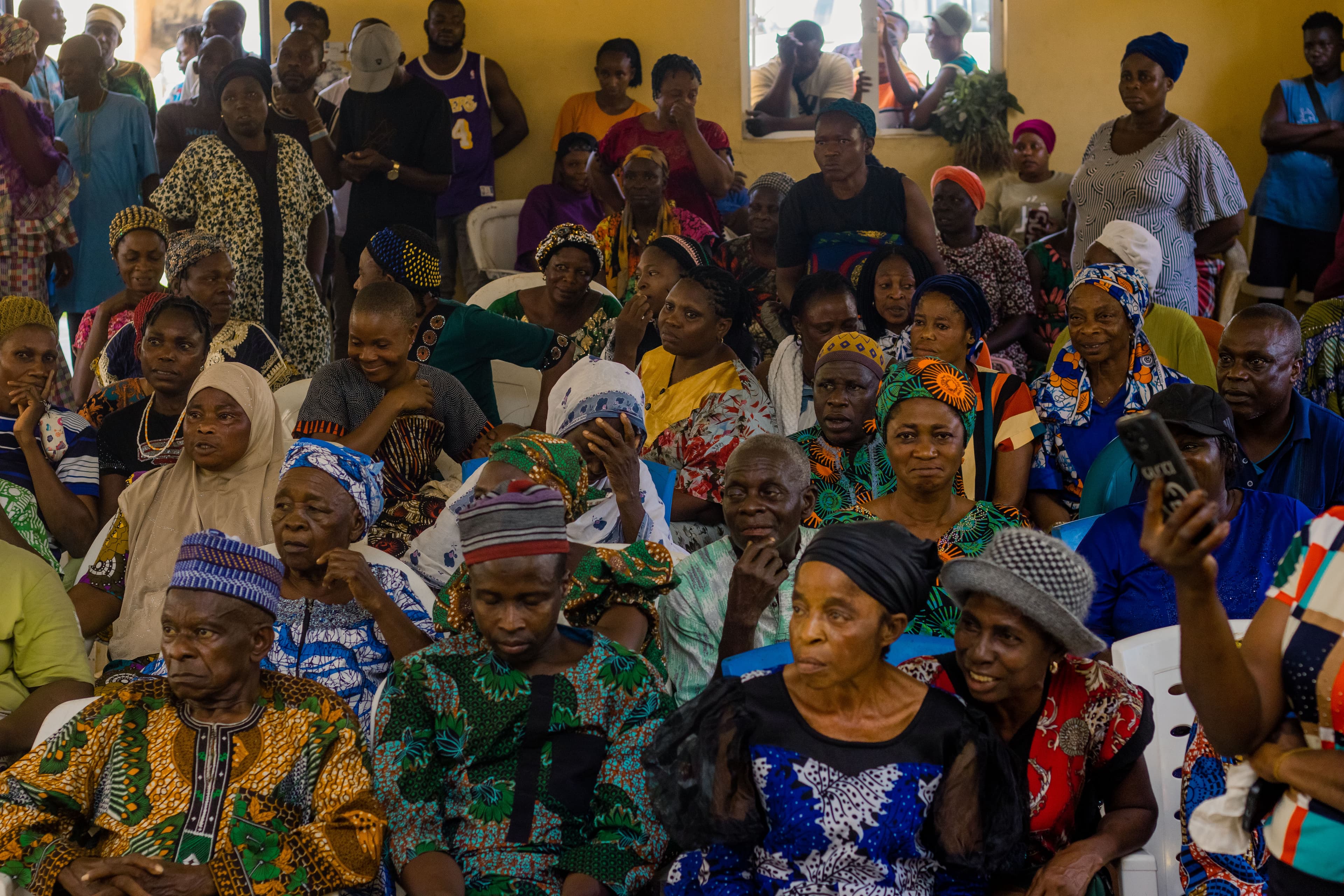 Cocoa farming community members at origin